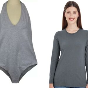 American Apparel Combination Package! One Halter Bodysuit and one classic Tshirt